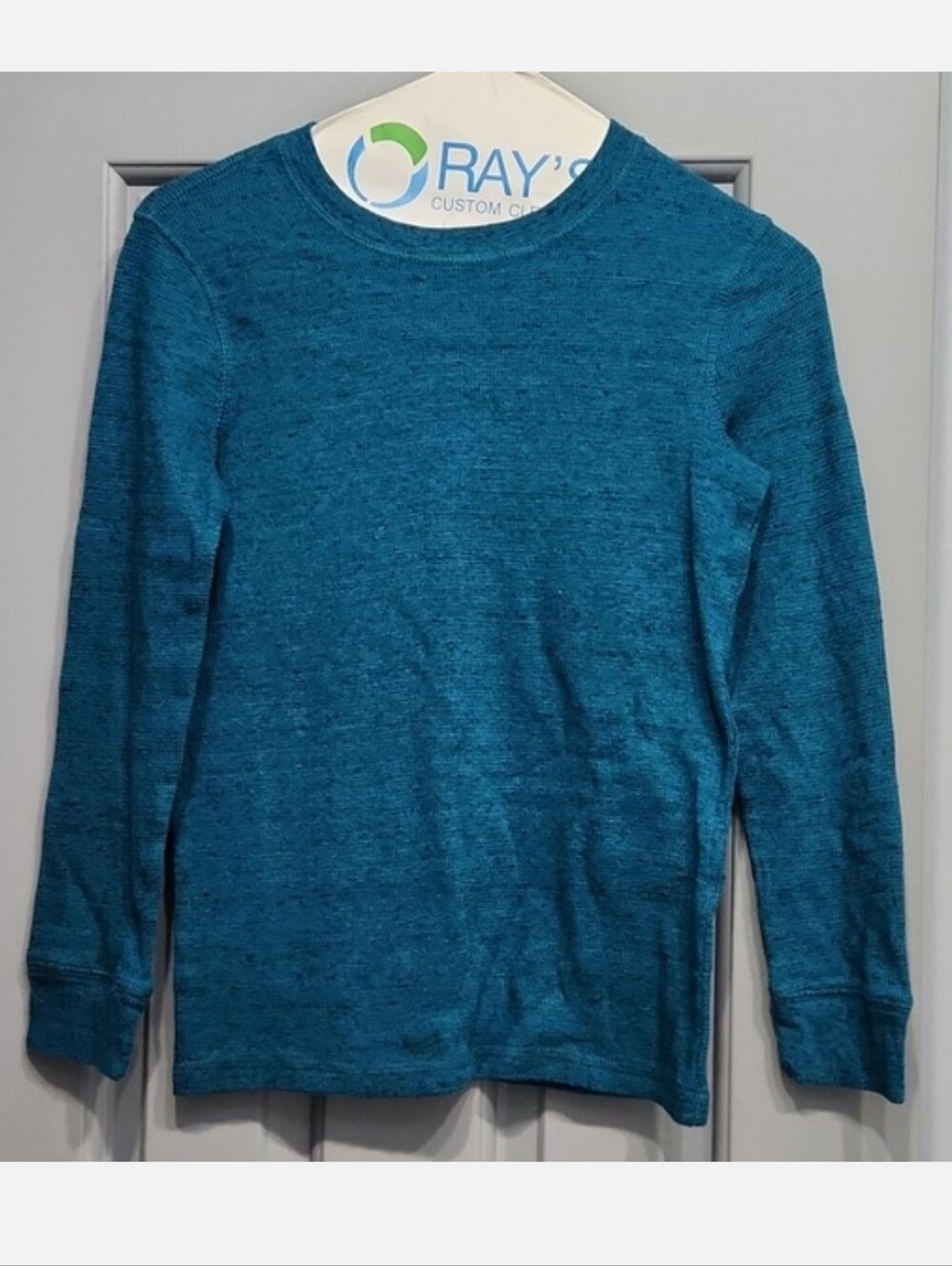 Urban Pipeline Teal Waffle Long Sleeve Shirt